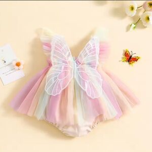 Stylish multicolur baby first birthday or even photoshoot romper